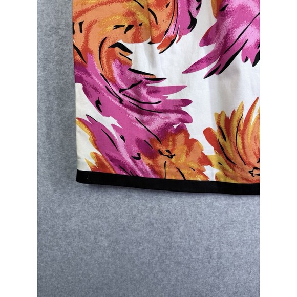 Cato Dress Womens Sz 6 Pink Orange Pockets Sleeveless Abstract Brushstroke Print - Picture 3 of 14